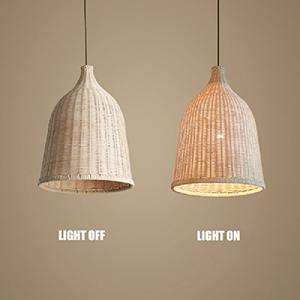 Handgemachte Rattern Bambus Pendel leuchte - Product Image 5