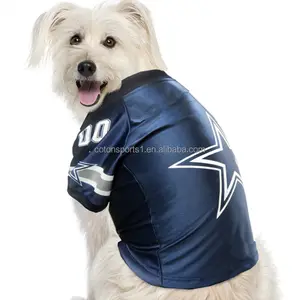 OEM sublimation design costume pet football jersey luxury dog clothes summer cool shirt pet apparel