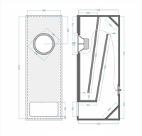 LS-05 Lii Song Fast-8 8 haut-parleur HiFi à gamme complète de 8 pouces unité de haut-parleur à gamme complète Re 6.33 Ohms(dc)/ Res 64.66 Ohms1 paire