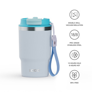 <span class=keywords><strong>Termo</strong></span> clásico de acero inoxidable 304 transfronterizo de 12oz personalizado, alto valor de color, Cordón portátil <span class=keywords><strong>para</strong></span> beber doble, taza de café de 1L - Product Image 4