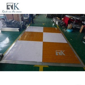 Plancher de danse modulaire détachable, design à carreaux, plancher de danse portable - Product Image 2