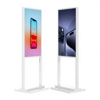 Kiosque d'affichage numérique sur pied de 32 pouces, écran LCD publicitaire, écran totem intérieur pour centre commercial