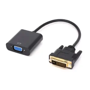 Active Cable Adapter Converter PC HDTV DVI-D 24+1 Male to VGA 15Pin