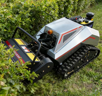 Tondeuse à gazon robotisée tout-terrain sans fil homologuée CE EPA pour l'agriculture, débroussailleuse intelligente à fléaux télécommandée