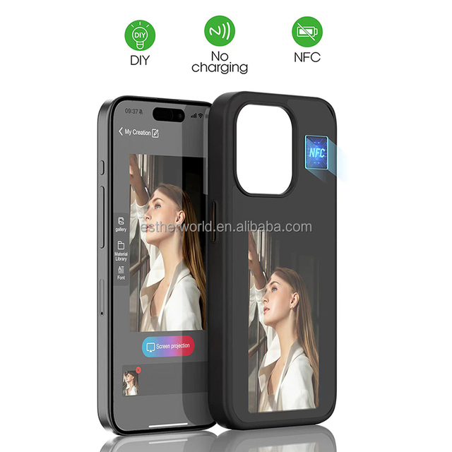 Mobile Cell Phone Case Technology DIY TPU+PC New Color Ink Screen NFC Transfer for 16 15 14 Luxury Shockproof Fashion Simple