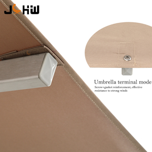 Parasol de patio commercial en aluminium grand format, imperméable, avec logo personnalisé, de luxe, pour hôtel, nouvelle conception, pour usage extérieur et jardin. - Product Image 5