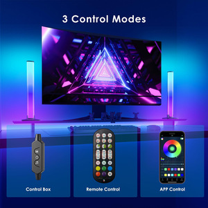 Barra de Luz LED para Monitor de Juegos, RGBIC, Retroiluminación para Pantalla de Computadora, TV, Iluminación Ambiental para Sala de Juegos y Transmisión en Vivo - Product Image 2