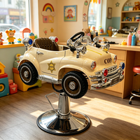Chaise de coiffure professionnelle pour salon de barbier, avec pompe hydraulique rotative, moderne, ronde, pour enfants