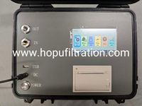 Hopu LPC Industrial Oil Particle Counter for Hydraulic Lube Oil NAS and Moisture PPM Analysis AC220V 120W Floor-Mounted