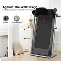 Cintas de Correr Eléctricas Plegables Profesionales Portátiles, Capacidad de 120 kg, Máquina para Correr en Casa de 2.5 HP con Inclinación Manual de 3 Niveles