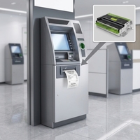 Imprimante de kiosque intégrée Cashino KP-216 mm 8 pouces, papier thermique de 216 mm max, interface USB+RS232+LAN pour banque, guichet automatique