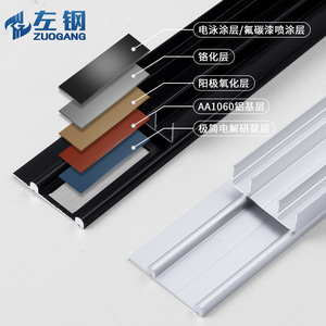 Rail de porte coulissante Zuogang en alliage d'aluminium, silencieux, accessoire de quincaillerie pour armoire - Product Image 1