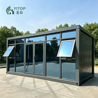 Casa Contenedor Modular de Lujo Personalizada de 10 y 20 pies con Paneles Sándwich, Casa Pequeña Prefabricada Desmontable para Apartamento, Camping u Oficina