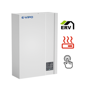 Système de ventilation MVHR à double <span class=keywords><strong>flux</strong></span> mural, récupération de chaleur pour une seule pièce (HRV), ERV sans conduit pour les écoles, système de ventilation VMC - Product Image 5