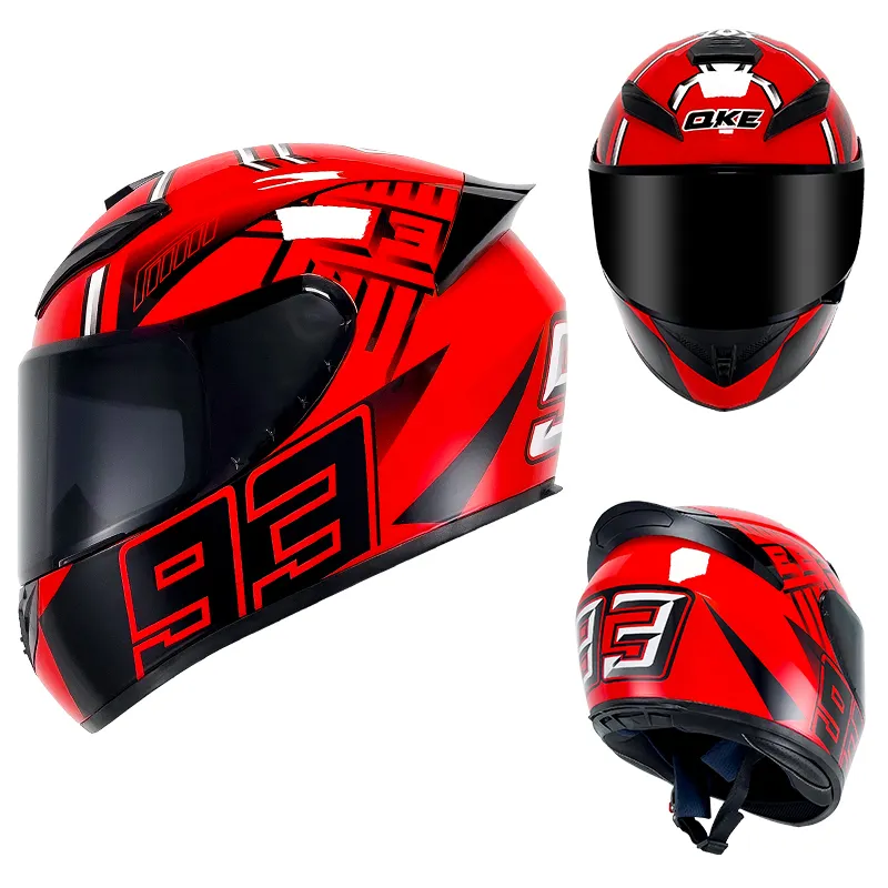 Casco da moto casco da corsa personalizzato universale per tutte le stagioni da uomo e da donna