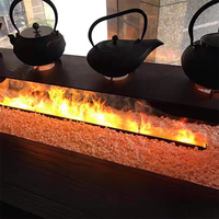 Cheminée à vapeur 3D SEFIRE, artisanat exquis, ambiance romantique, simple et sophistiquée, pour hall d'hôtel