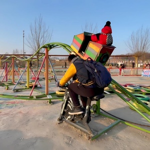 Unpowered thể thao giải trí cha-con tương tác trò chơi xe đạp con người đạp roller coaster - Product Image 1