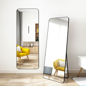 <span class=keywords><strong>Miroir</strong></span> sur pied extra large à cadre industriel, pleine longueur, 3 mm d'épaisseur - Product Image 4