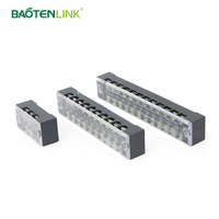 BAOTENG Prix usine TB-1508 600V 15A 6 pôles Bornier de connexion fixe en plastique à vis pour câbles de 0,2 à 2,5 mm