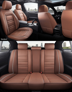 Luxury 10pcs PVC PU Leather Full Set New Style Washable and Water Proof Protection Pad Universal Car <strong>Seat</strong> <strong>Cover</strong> - Product Image 3