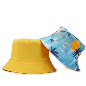 Custom Logo Embroidery <strong>Bucket</strong> <strong>Hats</strong> Double Sided Reversible Print Fisherman <strong>Hat</strong> Unisex Outdoor Panama Bob Hiking Sun Cap Gorras - Product Image 5