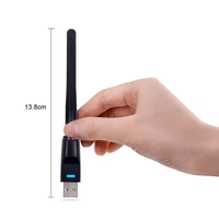 Adaptador WiFi5 de 150Mbps, tarjeta de red inalámbrica de 2,4 Ghz, antena WiFi, receptor USB, controlador WIN10/11 gratis