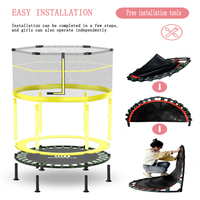 Trampoline extérieur de haute qualité avec filet de sécurité et tapis de saut robuste Fitness pour enfants et adultes Trampoline