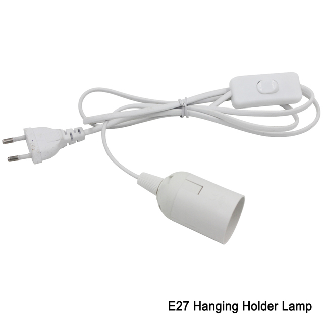 EU Plug US Plug Lamp Holder Lamp Base Electric LED Bulb 220V E27 Light Copper OEM Customized Style Part E27 String Cord Cable