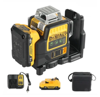 360 °   Niveau laser vert rotatif 3D à 12 lignes, outil de marquage professionnel pour la construction en extérieur, batterie au lithium DW89LG