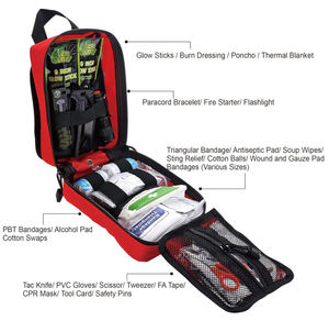 Kit de Supervivencia de 250 Piezas, Kit de Primeros Auxilios, Equipo de Emergencia para Exteriores, Bolsa de Trauma para Camping, <span class=keywords><strong>Barco</strong></span>, Caza, Senderismo, Hogar y Auto - Product Image 3