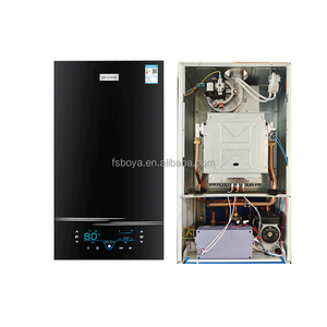 Chaudière à condensation en verre trempé noir 36KW <span class=keywords><strong>Combi</strong></span> a complété un ensemble d'appareil ménager installé au mur - Product Image 2
