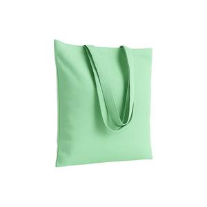 Bolsa de Compras de Algodón Mediana, Asas Largas de 30-50 cm, Verde Menta, Uso Diario - Product Image 1