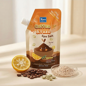 Y752 YOKO GOLD COFFEE & YUZU SPA SALT 350g. Exfoliant Corporel Extra Fort à l'Huile de Coco et au Sel Naturel - Product Image 1