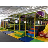 Équipement de terrain de jeu intérieur sur le thème de la jungle personnalisé, jeux souples écologiques pour parc d'attractions commercial, certifié CE ISO