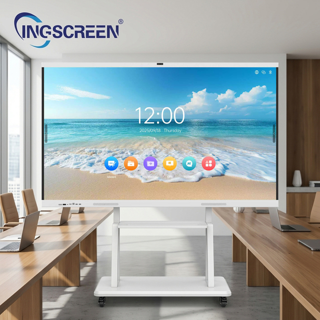 INGSCREEN Interactive Board 65 75 85 86 98 Inch 4K UHD Android 15 Touch Screen Display with AI Function for Education Classroom
