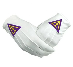 Maçonnique Regalia Royal Arch Broderie Robe Gants Coton Matériel Utilisation Quotidienne pour les Francs-Maçons - Product Image 6