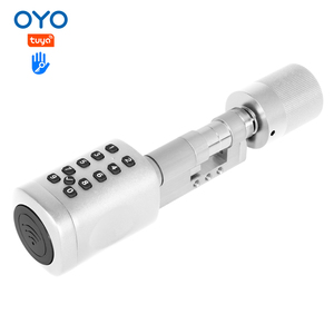 Cerradura de puerta electrónica segura con contraseña de alta seguridad OYO Residence WiFi, cerradura de puerta inteligente con cilindro de cerrojo de huellas dactilares con manija - Product Image 5