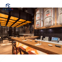 Restaurant de sushi de style japonais Design Fast Food Sushi Bar Comptoir Tables et chaises de restaurant Meubles