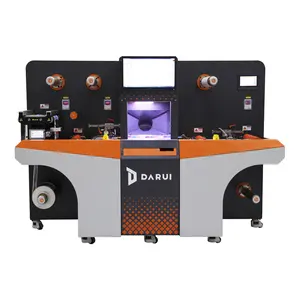 Darui j3 etiqueta de impressão, especialista, impressão digital a laser, cortador, laminação automática, equipamento de perfuração