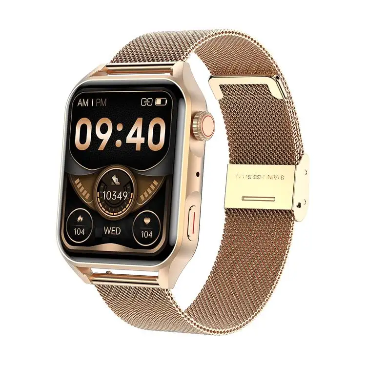 Hot Selling Golden Reloj Inteligente Bluetooth Calling Smartwatch Sports Fitness Tracker Android Reloj Smart Watch Con Bocinas