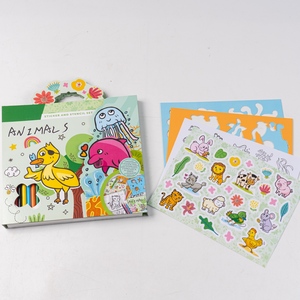 Set di Adesivi e Stencil con Libro da Colorare, Modelli Personalizzati, Giocattolo Divertente per Bambini per Creazioni Manuali - Product Image 5
