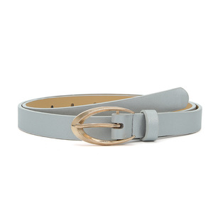 Nuevo Cinturón Delgado de PU con Hebilla Dorada de Moda, Cinturón de Vestir para Mujer, Cinturones de Cintura de Piel Sintética Suave para Mujer - Product Image 6