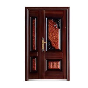 Phipulo ประตูทางเข้าด้านหน้าหนึ่งและ<span class=keywords><strong>ครึ่ง</strong></span>ประตูสำหรับบ้านประตูโลหะที่ปลอดภัยภายนอกของ phipulo - Product Image 3