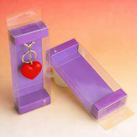Boîte en PVC pliable écologique personnalisée, boîte cadeau transparente en plastique pour porte-clés, jouet, tasse à café, accessoires, artisanat