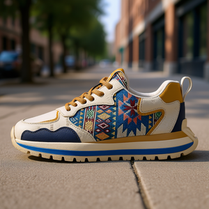 Nouvelles Chaussures de Sport Décontractées pour Homme Tendance et à la Mode avec Broderie Imprimée, Semelle Épaisse Confortable et Rehaussante - Product Image 2