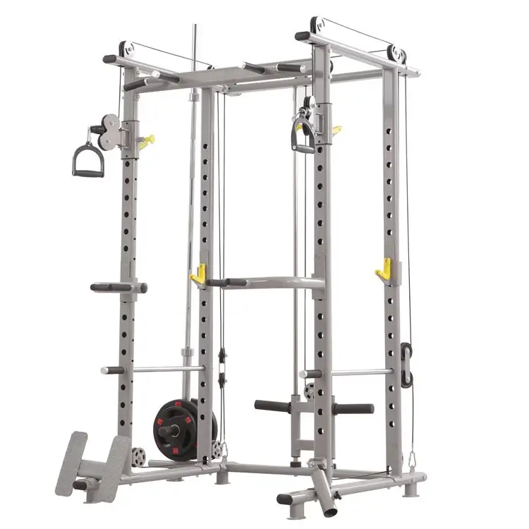 Multifunctionele Krachttraining Smitmachine Multifunctionele Commerciële Kracht En Squat Rek Kooi Home Gym Smith Machine