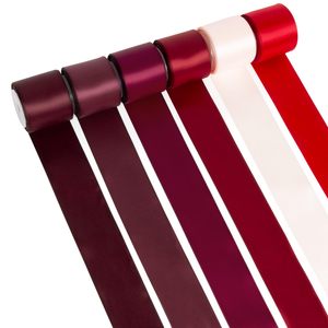 16MM Dark Brown Double Face Satin Satin <b>Ribbon</b> for Gift Wrapping <b>Wedding</b> Decoration 100 Yard Roll - Product Image 1