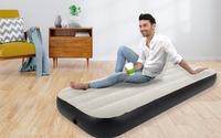 Lit de camping en plein air de haute qualité matelas pneumatique gonflable pliant lit pneumatique floqué de taille unique pour une utilisation intérieure et extérieure