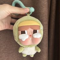 Оригинальный аутентичный POPMART Tears Flow Sea Series: Стеклянная плюшевая сумка для наушников, брелок-игрушка в тематике животных, 10 см, CN, для детей 5-7 лет