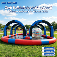 Parcours de balles gonflables Zorb, arène de course pour humains, jeu d'amusement extérieur, taille personnalisée, ODM